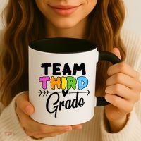 Team Third Grade Arrow Heart Coffee Mug thumb 3