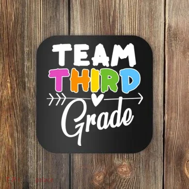 Team Third Grade Arrow Heart Coaster