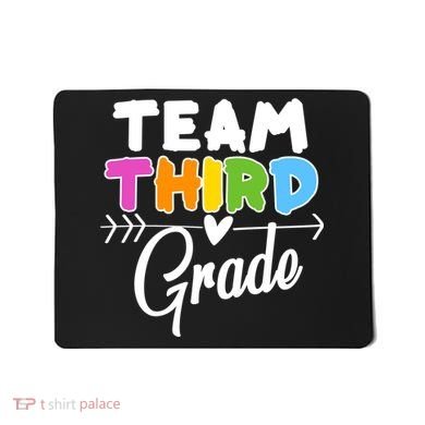 Team Third Grade Arrow Heart Mousepad