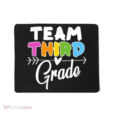 Team Third Grade Arrow Heart Mousepad