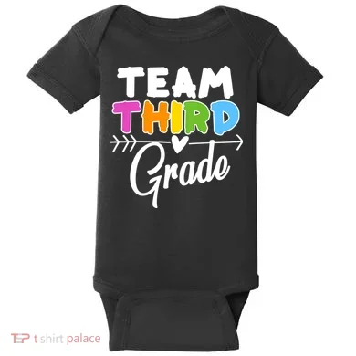 Team Third Grade Arrow Heart Baby Bodysuit