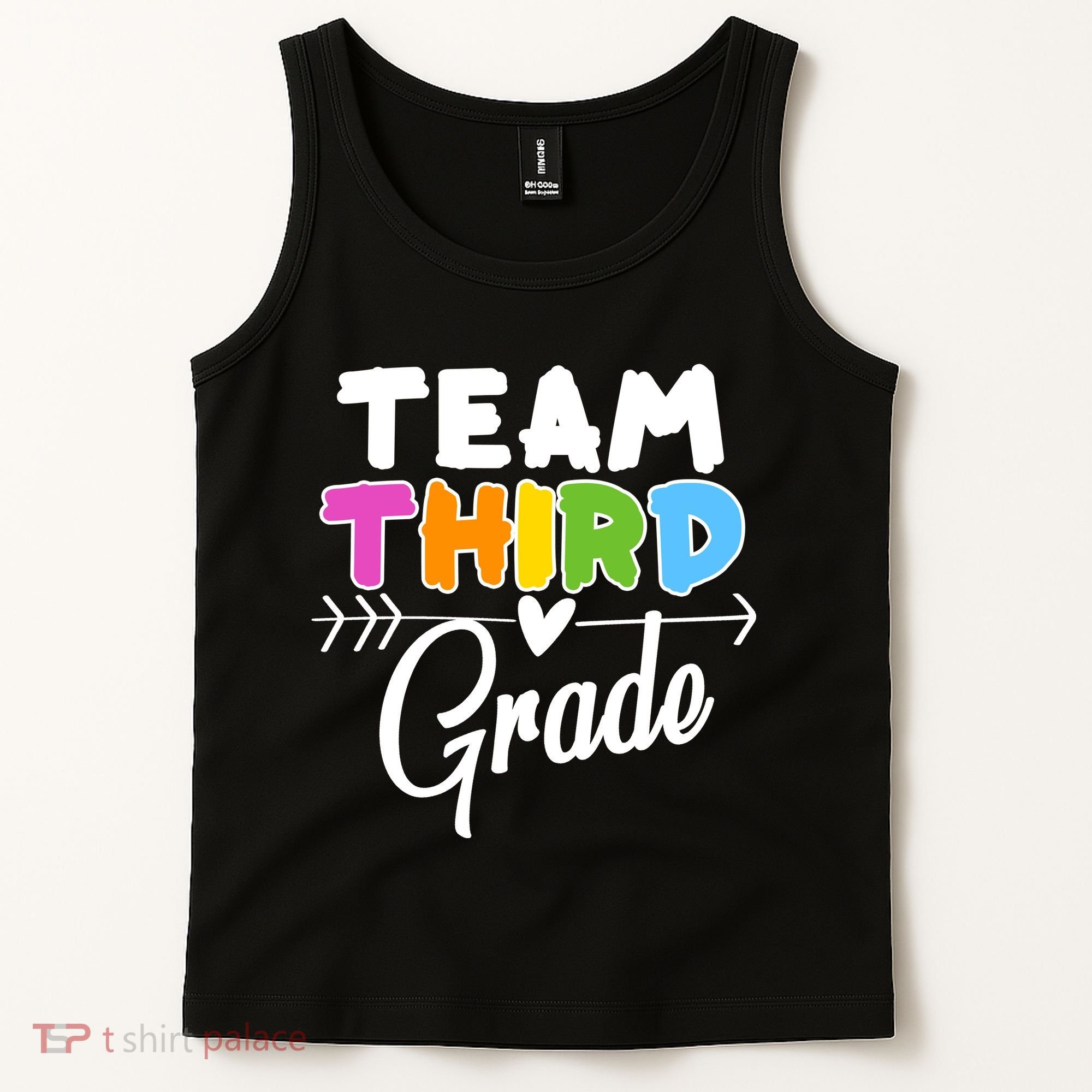 Team Third Grade Arrow Heart Tank Top