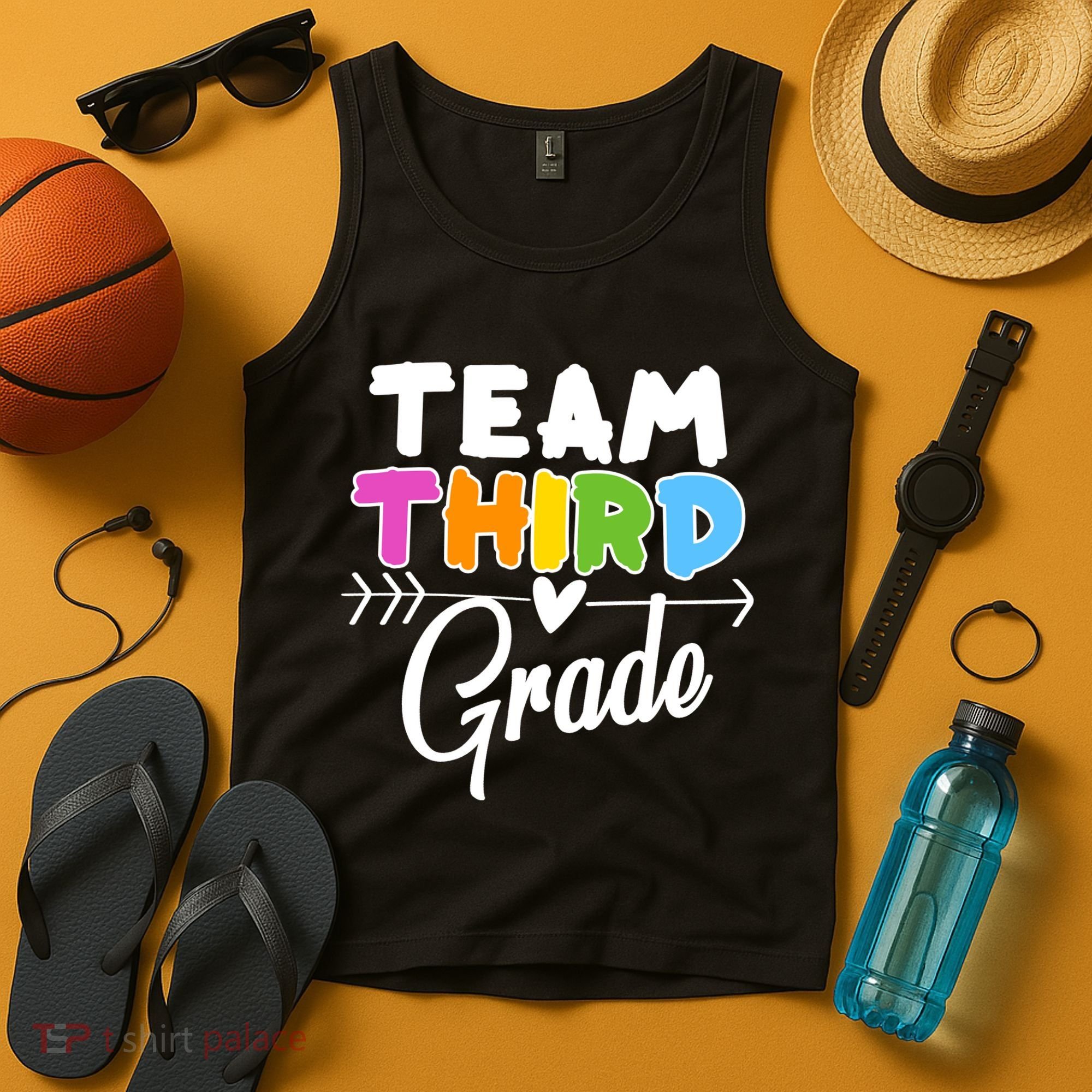 Team Third Grade Arrow Heart Tank Top