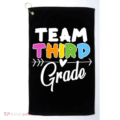 Team Third Grade Arrow Heart Golf Towel