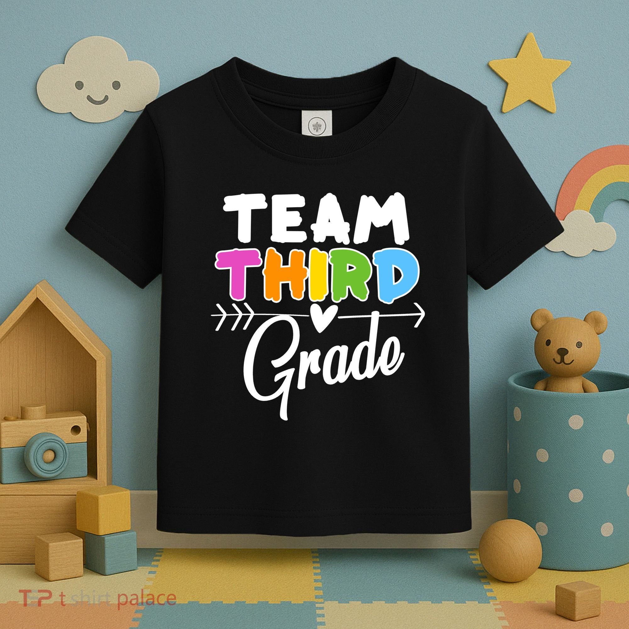 Team Third Grade Arrow Heart Toddler T-Shirt