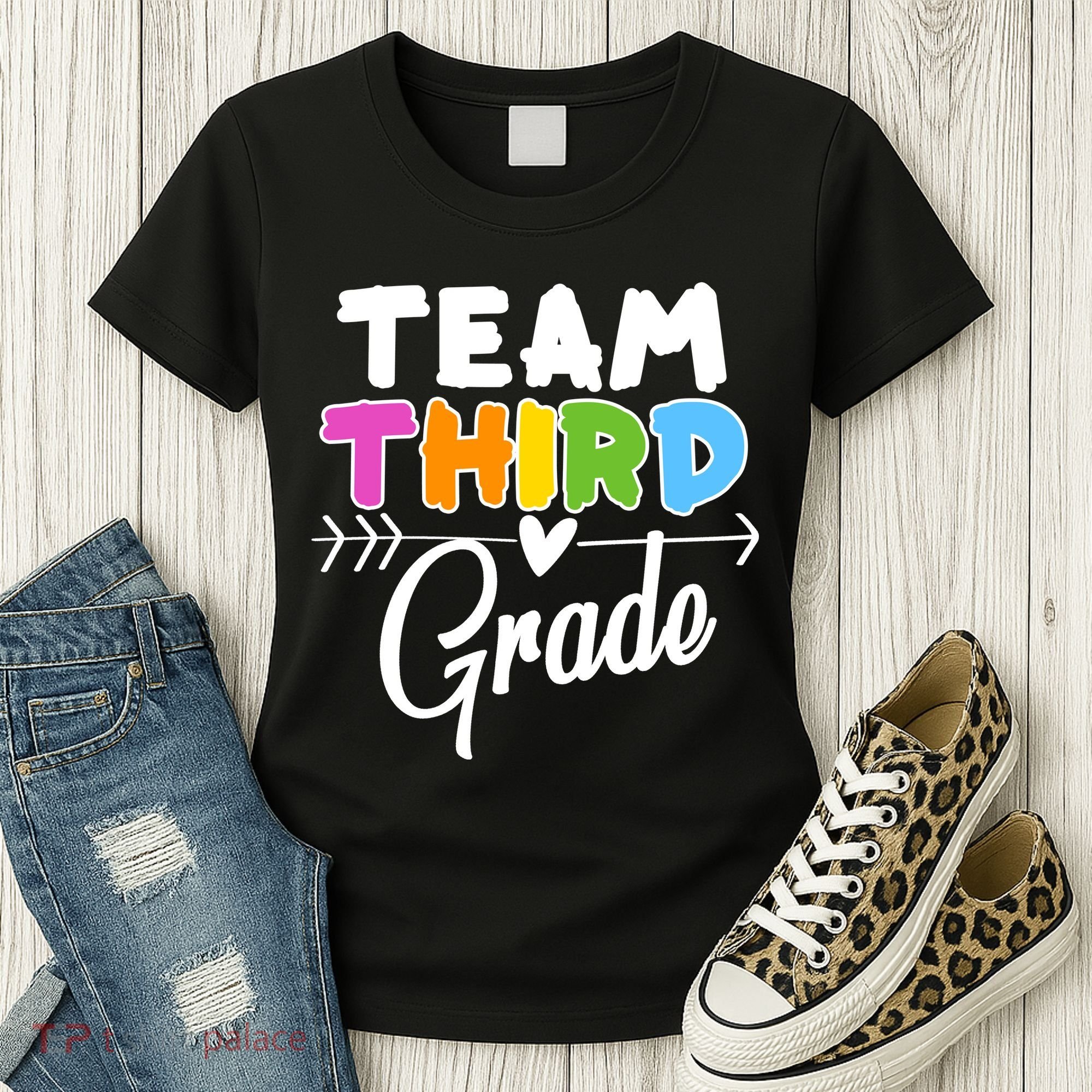 Team Third Grade Arrow Heart Women's T-Shirt