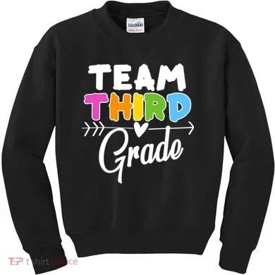 Team Third Grade Arrow Heart Kids Sweatshirt