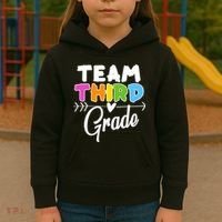 Team Third Grade Arrow Heart Kids Hoodie thumb 3