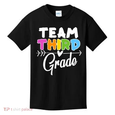 Team Third Grade Arrow Heart Kids T-Shirt