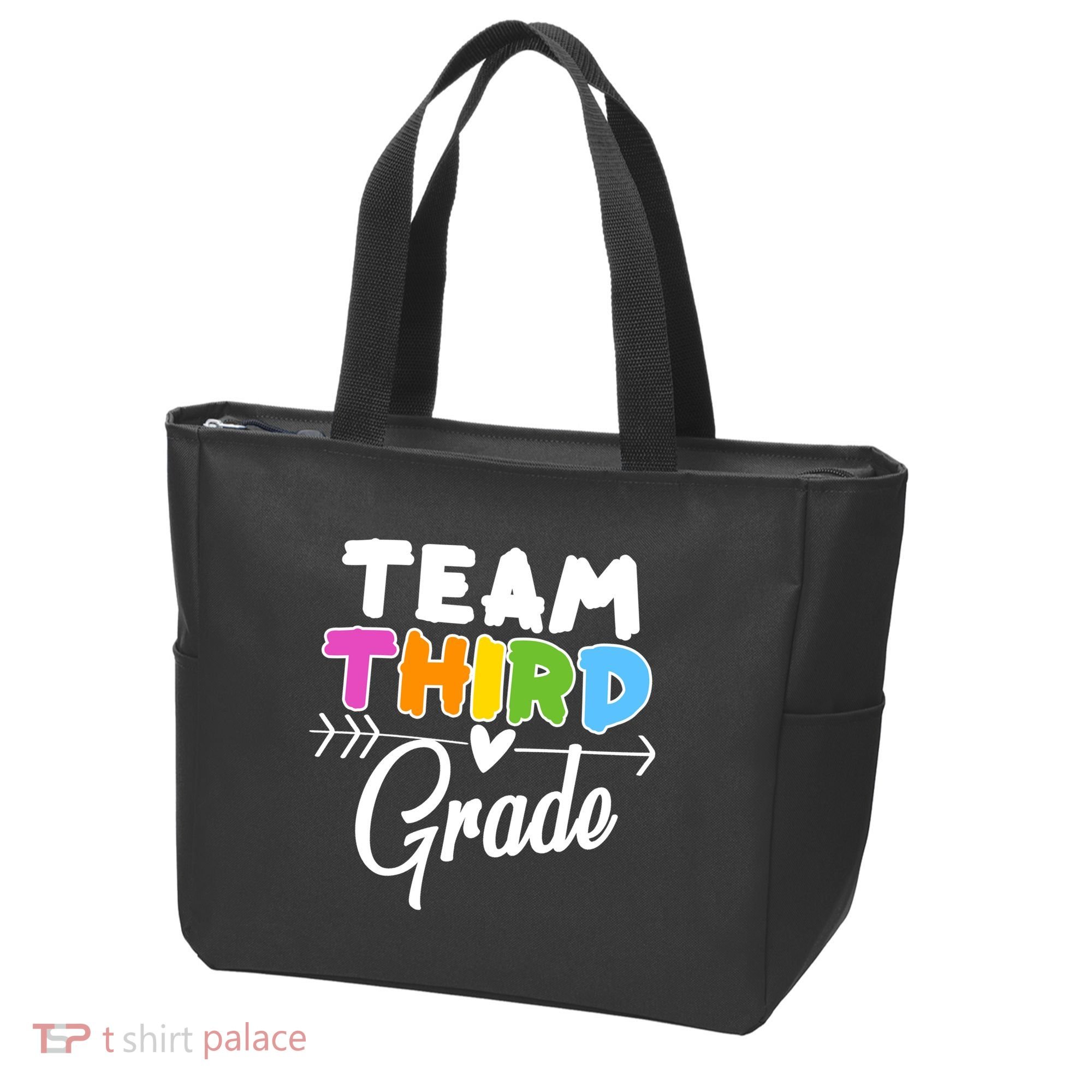Team Third Grade Arrow Heart Tote Bag