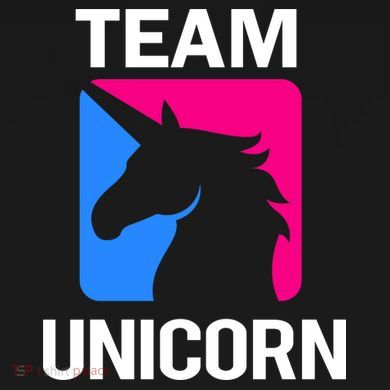 Team Unicorn Logo Women's Flannel Pajama Set