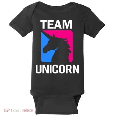 Team Unicorn Logo Baby Bodysuit
