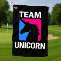Team Unicorn Logo Golf Towel thumb 1