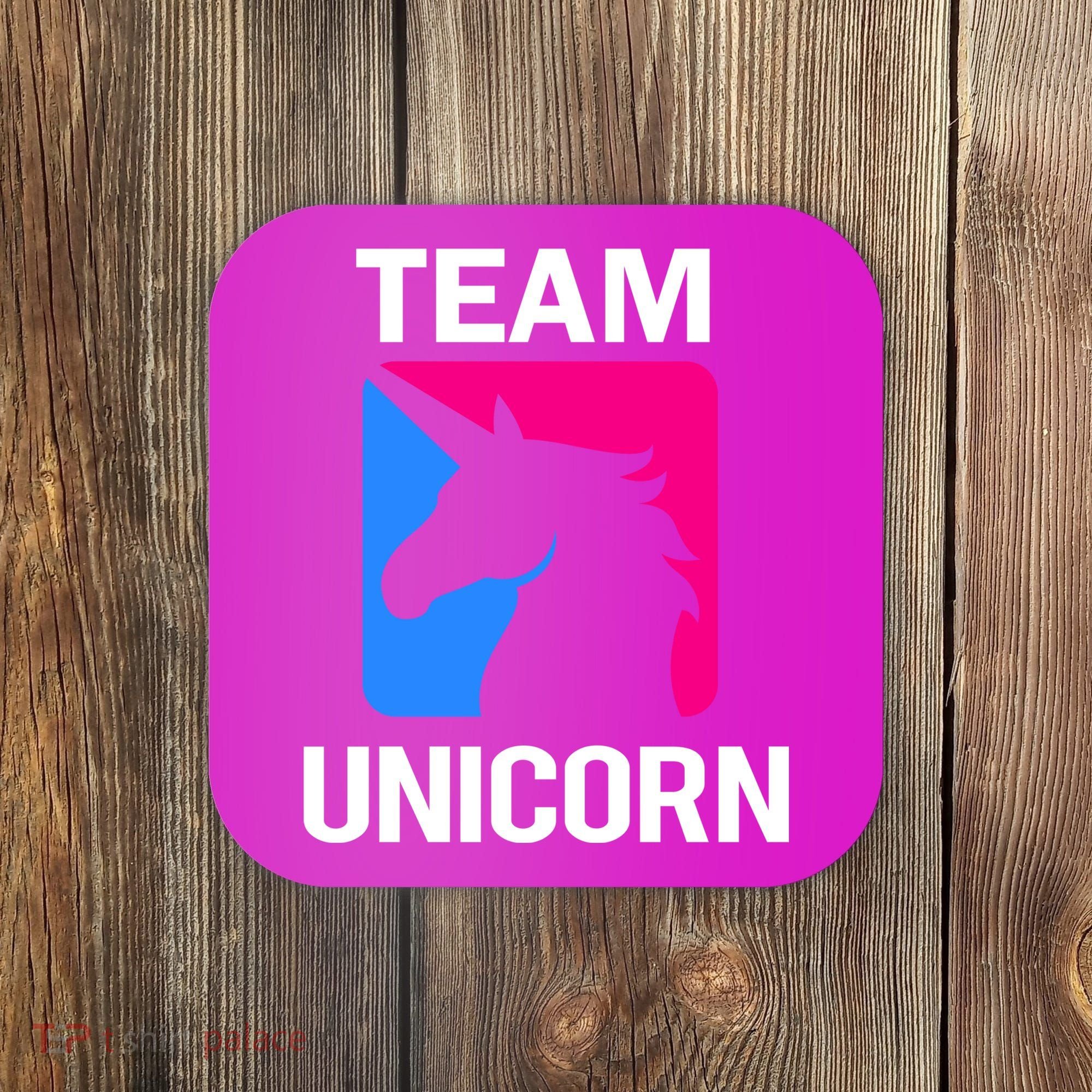 Team Unicorn Logo Coaster
