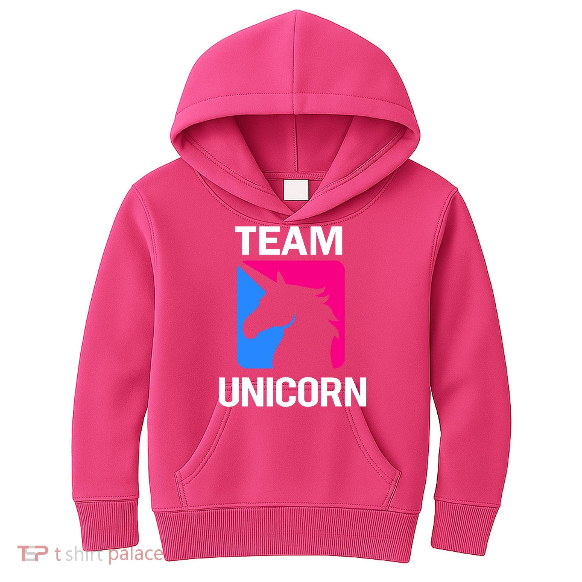 Team Unicorn Logo Kids Hoodie