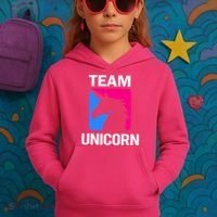 Team Unicorn Logo Kids Hoodie thumb 3