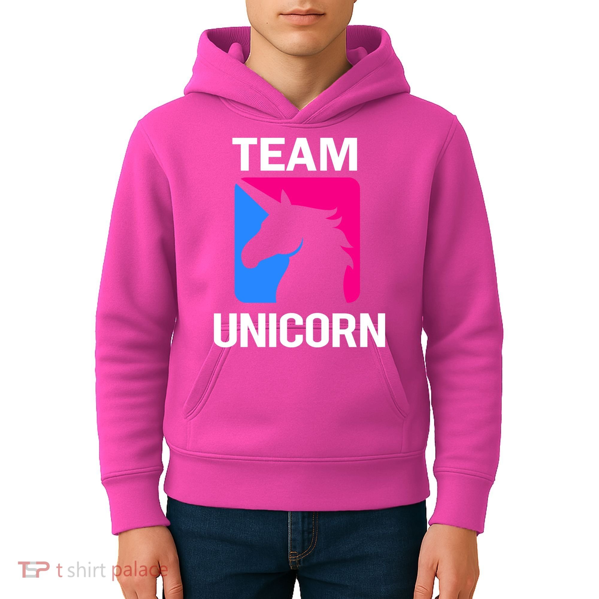 Team Unicorn Logo Kids Hoodie
