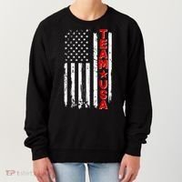 Team USA Distressed American Flag Women's Sweatshirt thumb 0