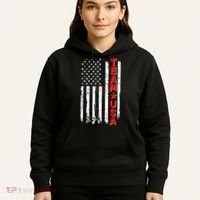 Team USA Distressed American Flag Hoodie thumb 5