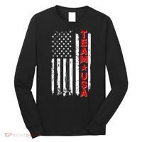Team USA Distressed American Flag Long Sleeve Shirt thumb 0
