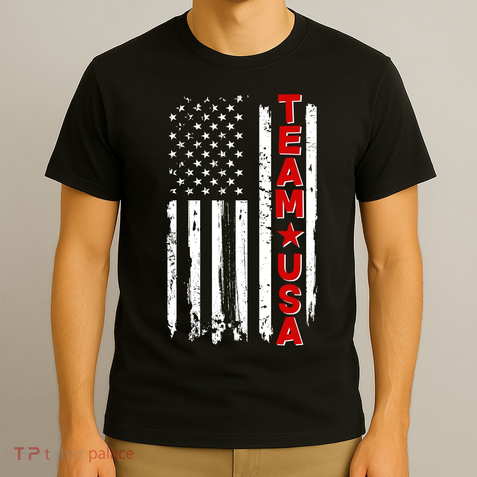 Team USA Distressed American Flag T-Shirt
