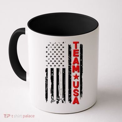 Team USA Distressed American Flag Coffee Mug