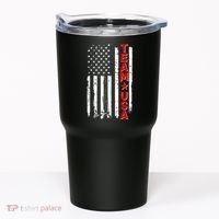 Team USA Distressed American Flag Tumbler thumb 0