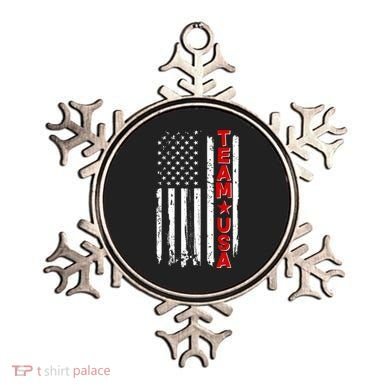Team USA Distressed American Flag Ornament