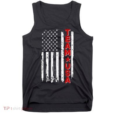 Team USA Distressed American Flag Tank Top