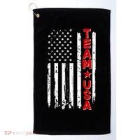 Team USA Distressed American Flag Golf Towel thumb 0