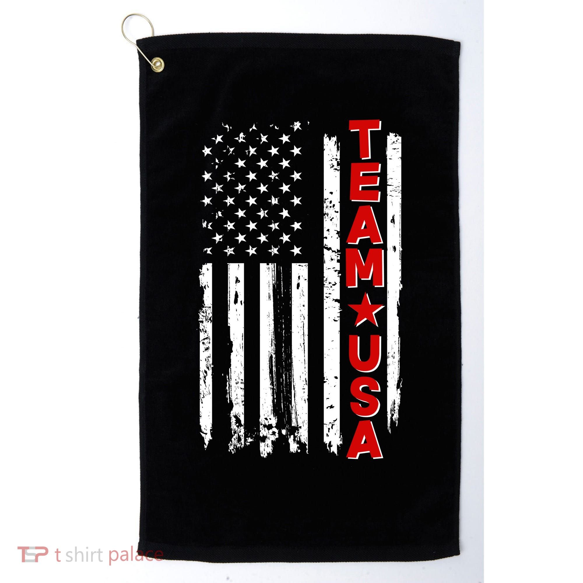 Team USA Distressed American Flag Golf Towel