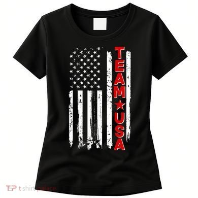 Team USA Distressed American Flag Women's T-Shirt