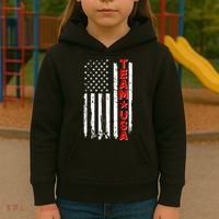Team USA Distressed American Flag Kids Hoodie thumb 3