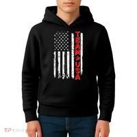 Team USA Distressed American Flag Kids Hoodie thumb 4