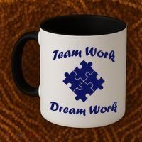 Team Work Dream Work Coffee Mug thumb 2