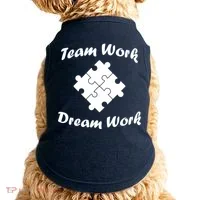Team Work Dream Work Doggie Tank thumb 0