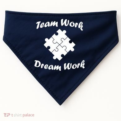 Team Work Dream Work USA-Made Doggie Bandana