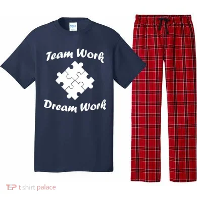Team Work Dream Work Pajama Set