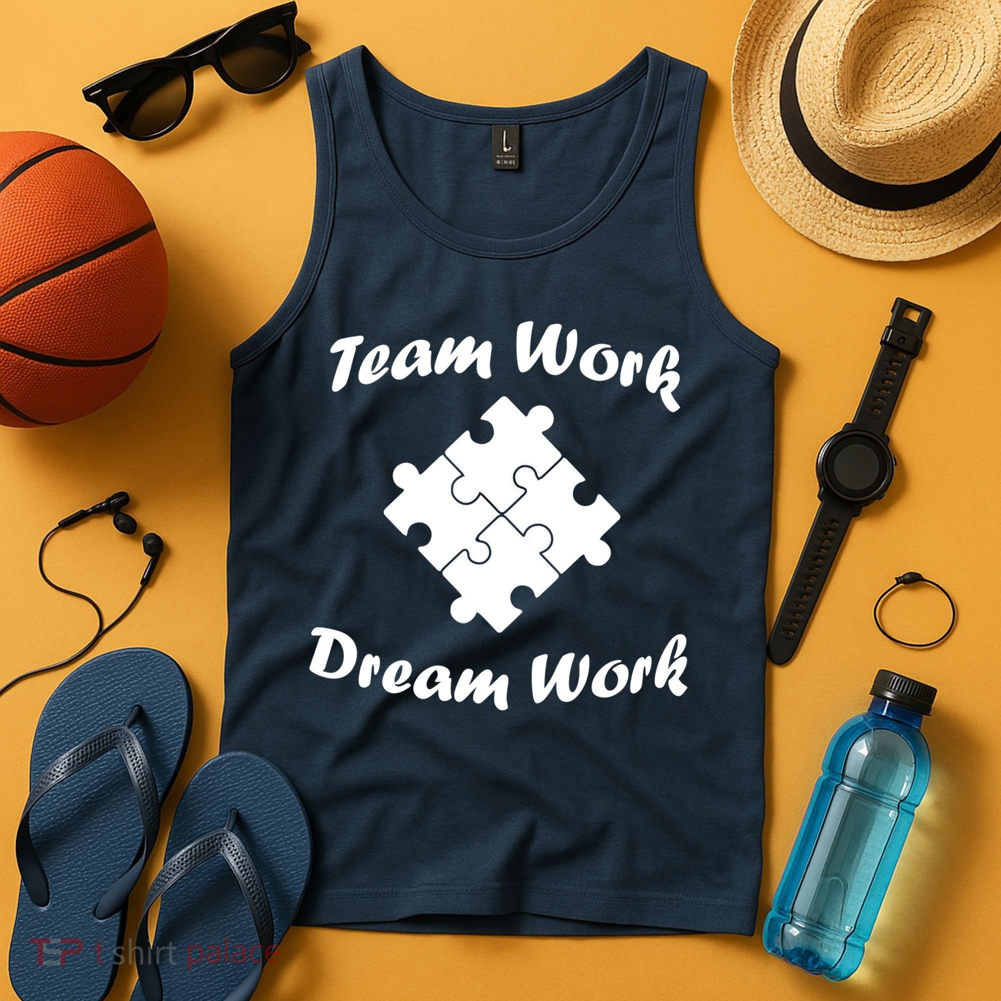 Team Work Dream Work Tank Top