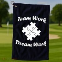 Team Work Dream Work Golf Towel thumb 1