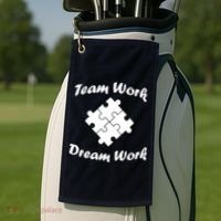 Team Work Dream Work Golf Towel thumb 2