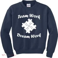 Team Work Dream Work Kids Sweatshirt thumb 0