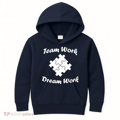 Team Work Dream Work Kids Hoodie