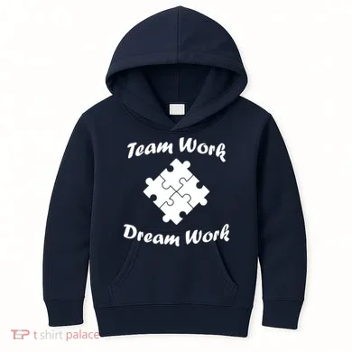 Team Work Dream Work Kids Hoodie