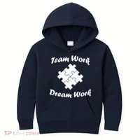 Team Work Dream Work Kids Hoodie thumb 0