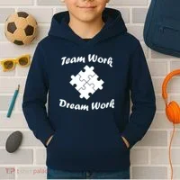 Team Work Dream Work Kids Hoodie thumb 2