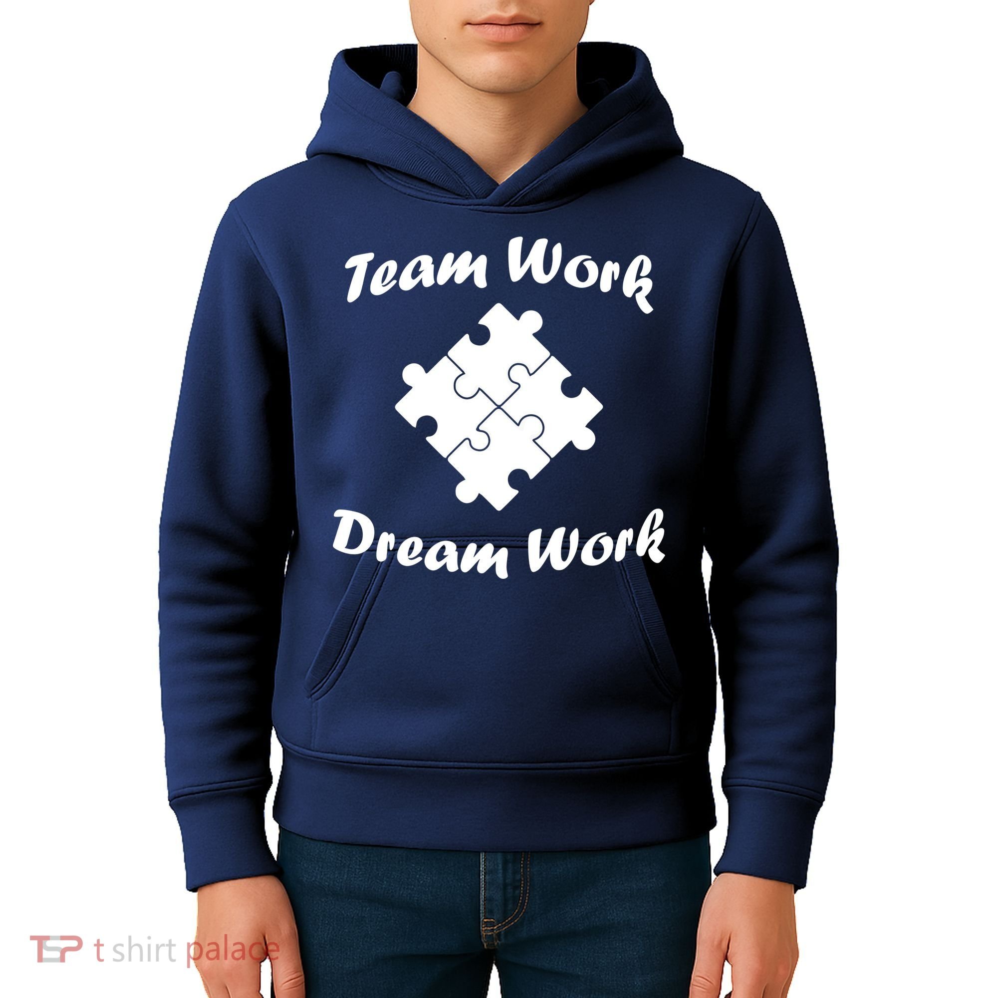 Team Work Dream Work Kids Hoodie