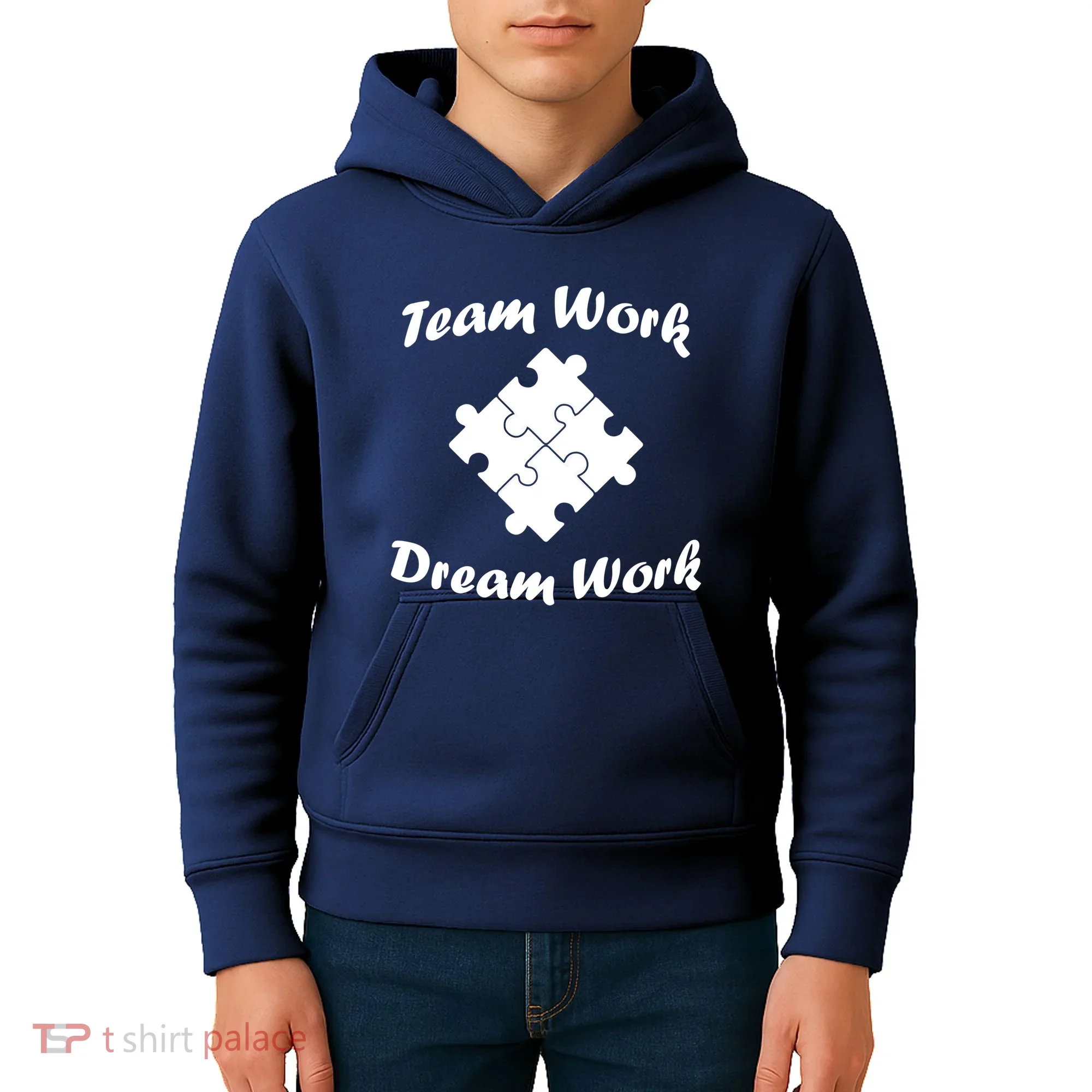 Team Work Dream Work Kids Hoodie