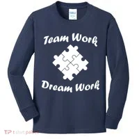 Team Work Dream Work Kids Long Sleeve Shirt thumb 0