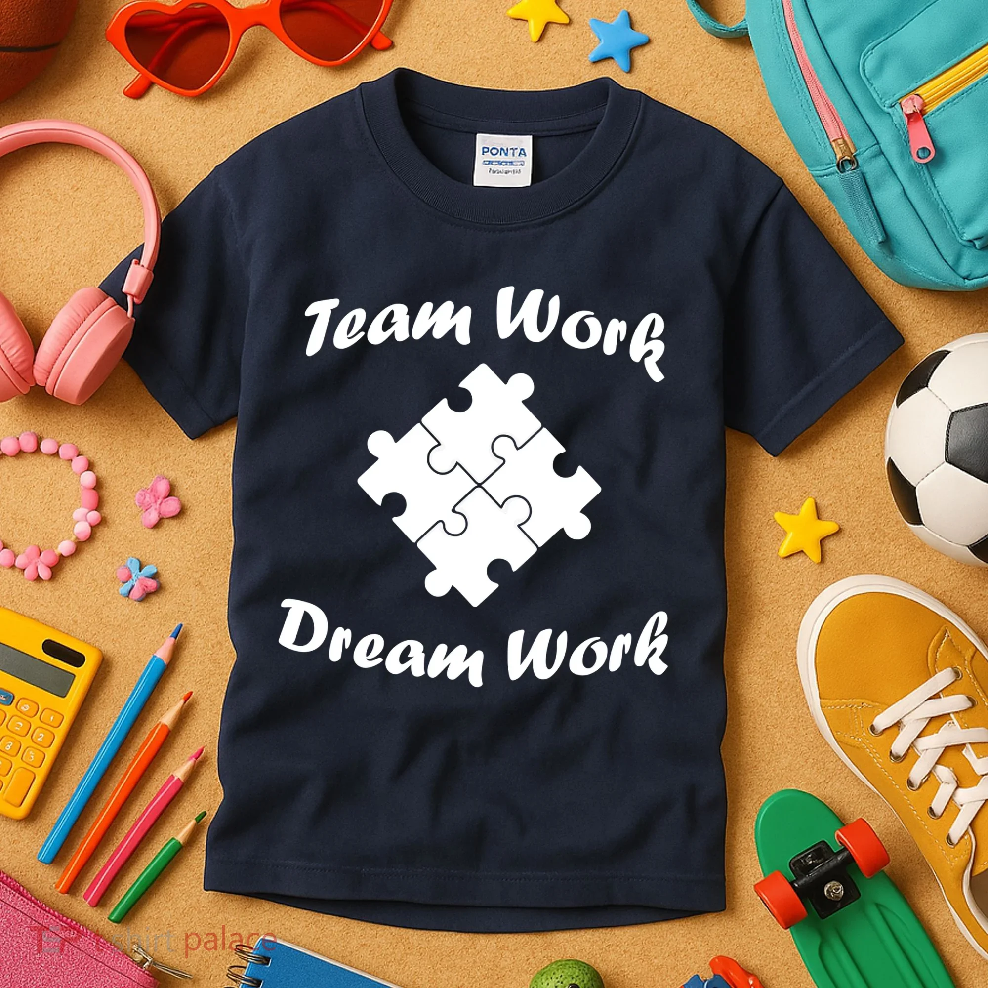 Team Work Dream Work Kids T-Shirt